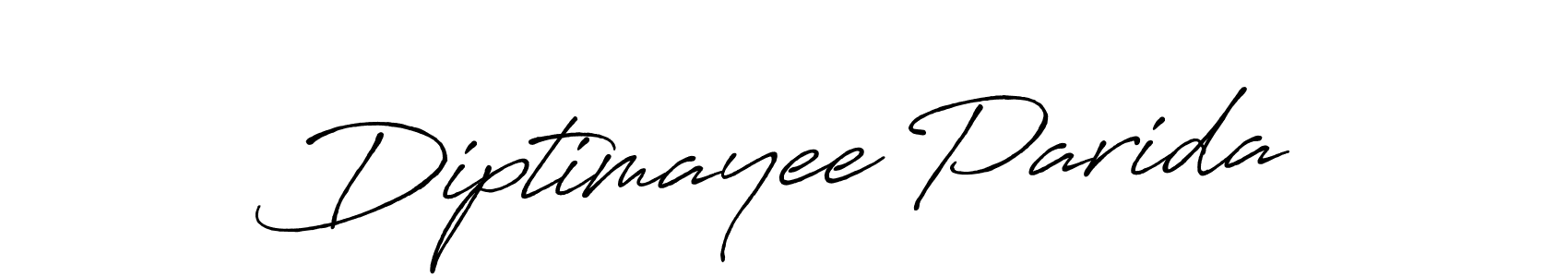 Make a beautiful signature design for name Diptimayee Parida. With this signature (Antro_Vectra_Bolder) style, you can create a handwritten signature for free. Diptimayee Parida signature style 7 images and pictures png