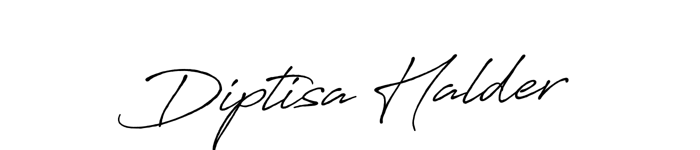 Design your own signature with our free online signature maker. With this signature software, you can create a handwritten (Antro_Vectra_Bolder) signature for name Diptisa Halder. Diptisa Halder signature style 7 images and pictures png