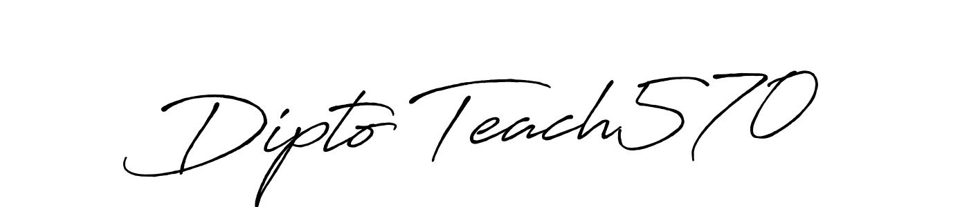 Make a beautiful signature design for name Dipto Teach570. With this signature (Antro_Vectra_Bolder) style, you can create a handwritten signature for free. Dipto Teach570 signature style 7 images and pictures png