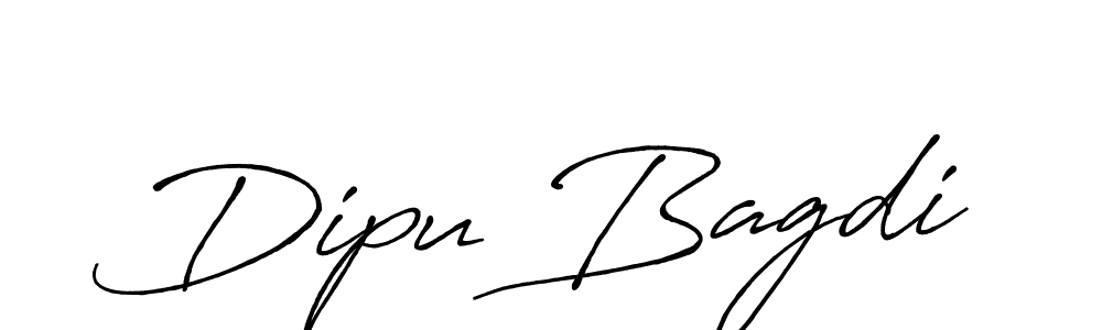 Make a beautiful signature design for name Dipu Bagdi. With this signature (Antro_Vectra_Bolder) style, you can create a handwritten signature for free. Dipu Bagdi signature style 7 images and pictures png