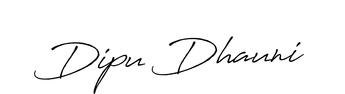Create a beautiful signature design for name Dipu Dhauni. With this signature (Antro_Vectra_Bolder) fonts, you can make a handwritten signature for free. Dipu Dhauni signature style 7 images and pictures png