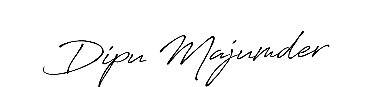 Create a beautiful signature design for name Dipu Majumder. With this signature (Antro_Vectra_Bolder) fonts, you can make a handwritten signature for free. Dipu Majumder signature style 7 images and pictures png