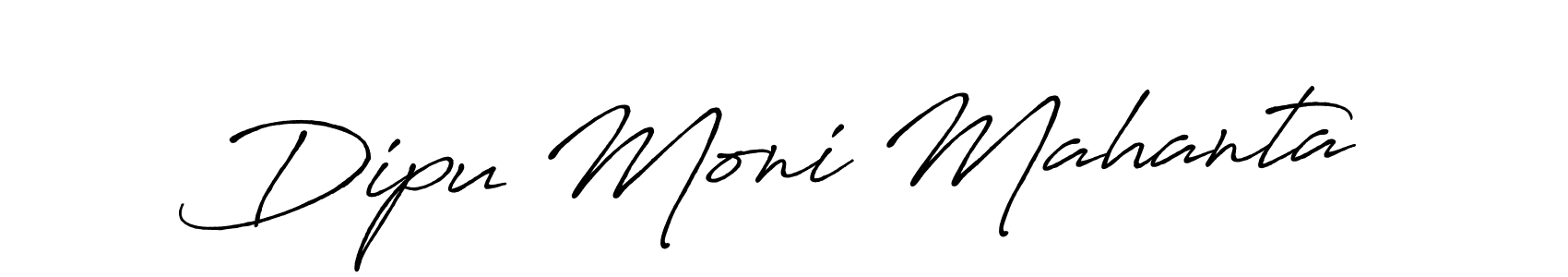 Design your own signature with our free online signature maker. With this signature software, you can create a handwritten (Antro_Vectra_Bolder) signature for name Dipu Moni Mahanta. Dipu Moni Mahanta signature style 7 images and pictures png