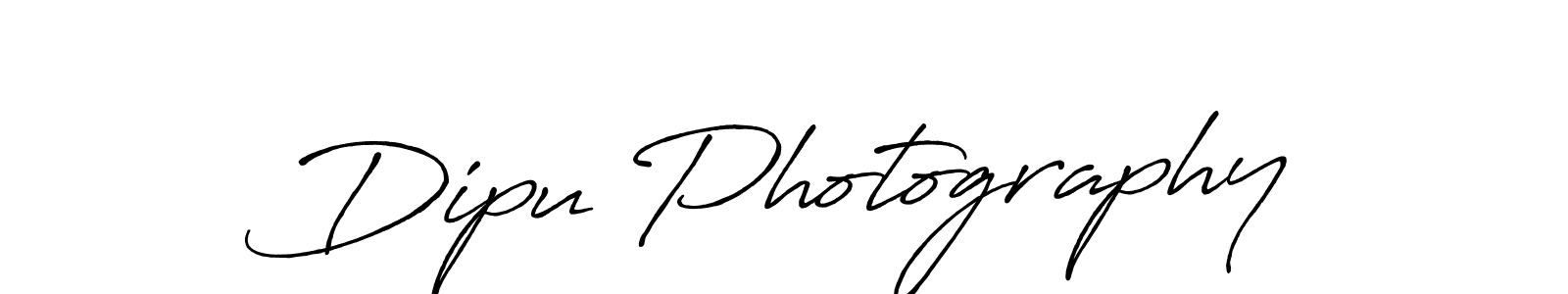 Make a beautiful signature design for name Dipu Photography. With this signature (Antro_Vectra_Bolder) style, you can create a handwritten signature for free. Dipu Photography signature style 7 images and pictures png