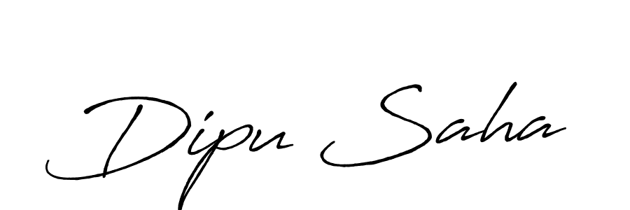 Create a beautiful signature design for name Dipu Saha. With this signature (Antro_Vectra_Bolder) fonts, you can make a handwritten signature for free. Dipu Saha signature style 7 images and pictures png