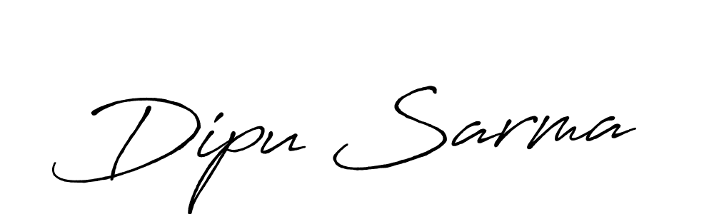 Design your own signature with our free online signature maker. With this signature software, you can create a handwritten (Antro_Vectra_Bolder) signature for name Dipu Sarma. Dipu Sarma signature style 7 images and pictures png