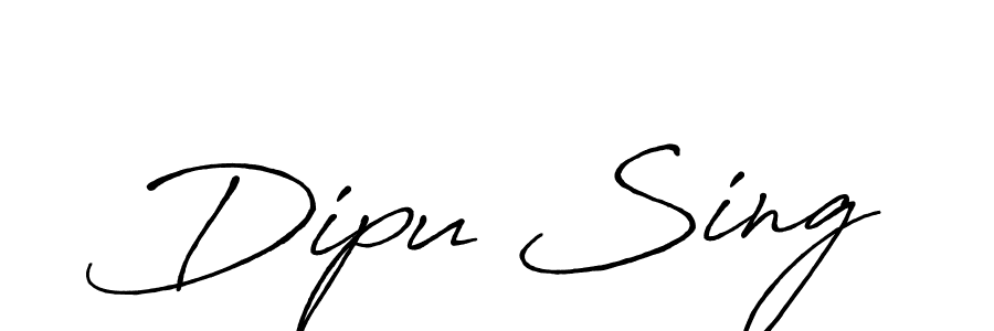 Once you've used our free online signature maker to create your best signature Antro_Vectra_Bolder style, it's time to enjoy all of the benefits that Dipu Sing name signing documents. Dipu Sing signature style 7 images and pictures png
