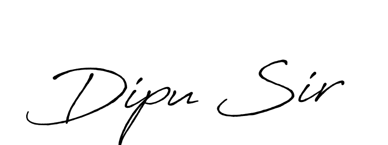 How to make Dipu Sir name signature. Use Antro_Vectra_Bolder style for creating short signs online. This is the latest handwritten sign. Dipu Sir signature style 7 images and pictures png