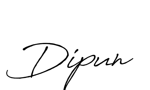 How to make Dipun name signature. Use Antro_Vectra_Bolder style for creating short signs online. This is the latest handwritten sign. Dipun signature style 7 images and pictures png