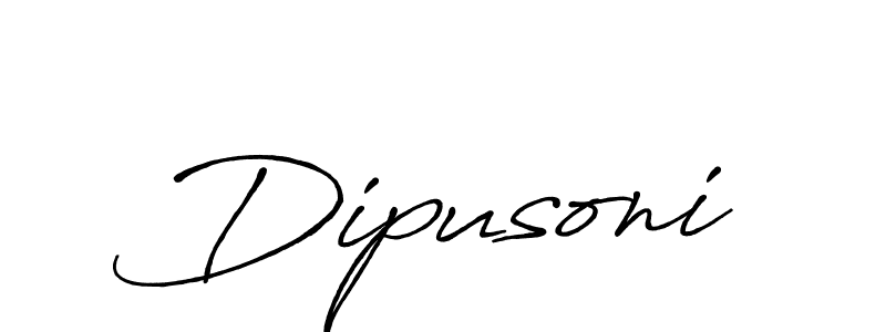 Make a beautiful signature design for name Dipusoni. With this signature (Antro_Vectra_Bolder) style, you can create a handwritten signature for free. Dipusoni signature style 7 images and pictures png