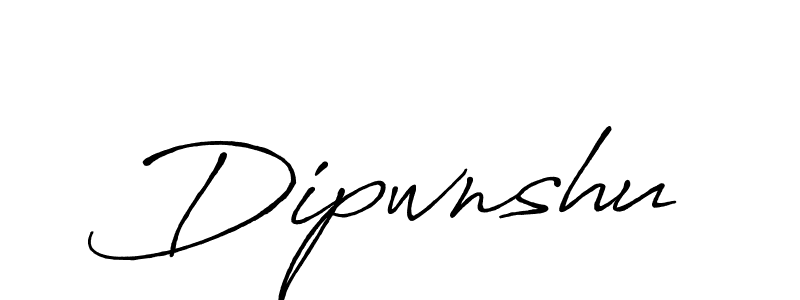 Dipwnshu stylish signature style. Best Handwritten Sign (Antro_Vectra_Bolder) for my name. Handwritten Signature Collection Ideas for my name Dipwnshu. Dipwnshu signature style 7 images and pictures png