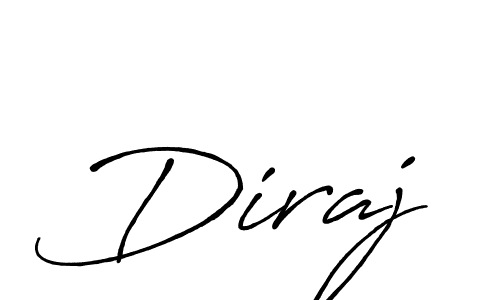 How to make Diraj name signature. Use Antro_Vectra_Bolder style for creating short signs online. This is the latest handwritten sign. Diraj signature style 7 images and pictures png