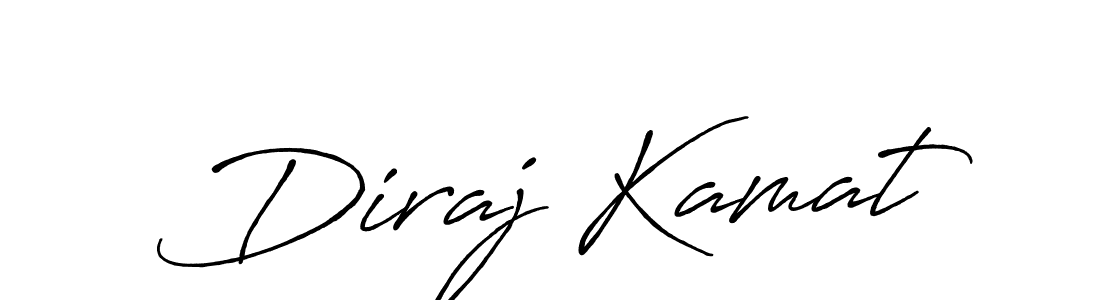 Design your own signature with our free online signature maker. With this signature software, you can create a handwritten (Antro_Vectra_Bolder) signature for name Diraj Kamat. Diraj Kamat signature style 7 images and pictures png
