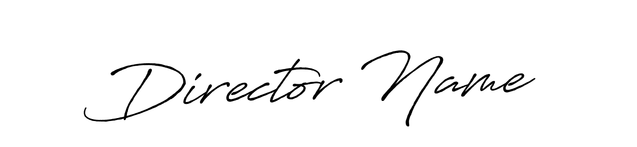 Make a beautiful signature design for name Director Name. With this signature (Antro_Vectra_Bolder) style, you can create a handwritten signature for free. Director Name signature style 7 images and pictures png