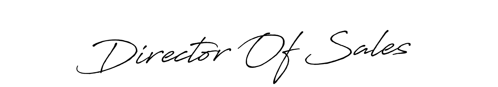 if you are searching for the best signature style for your name Director Of Sales. so please give up your signature search. here we have designed multiple signature styles  using Antro_Vectra_Bolder. Director Of Sales signature style 7 images and pictures png