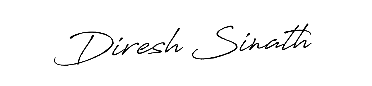 How to Draw Diresh Sinath signature style? Antro_Vectra_Bolder is a latest design signature styles for name Diresh Sinath. Diresh Sinath signature style 7 images and pictures png
