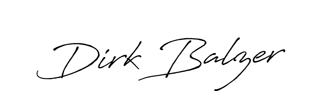 Dirk Balzer stylish signature style. Best Handwritten Sign (Antro_Vectra_Bolder) for my name. Handwritten Signature Collection Ideas for my name Dirk Balzer. Dirk Balzer signature style 7 images and pictures png