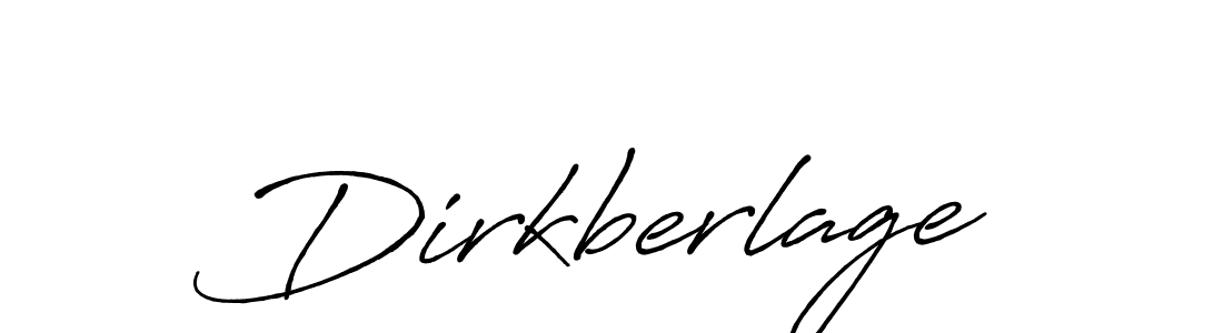 Make a beautiful signature design for name Dirkberlage. With this signature (Antro_Vectra_Bolder) style, you can create a handwritten signature for free. Dirkberlage signature style 7 images and pictures png