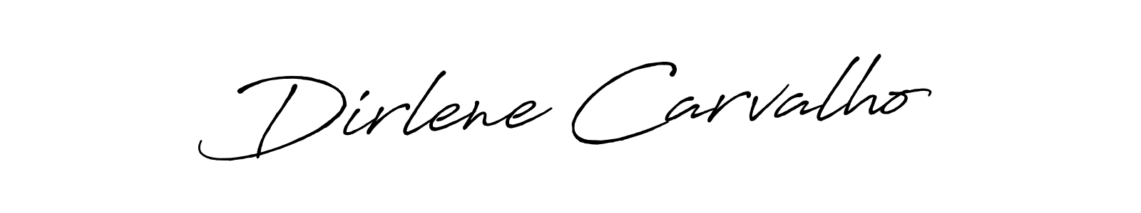 How to make Dirlene Carvalho name signature. Use Antro_Vectra_Bolder style for creating short signs online. This is the latest handwritten sign. Dirlene Carvalho signature style 7 images and pictures png