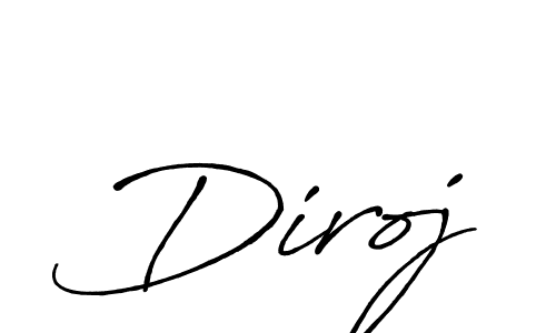 Once you've used our free online signature maker to create your best signature Antro_Vectra_Bolder style, it's time to enjoy all of the benefits that Diroj name signing documents. Diroj signature style 7 images and pictures png