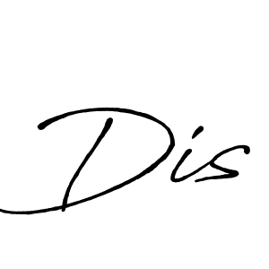 Also You can easily find your signature by using the search form. We will create Dis name handwritten signature images for you free of cost using Antro_Vectra_Bolder sign style. Dis signature style 7 images and pictures png