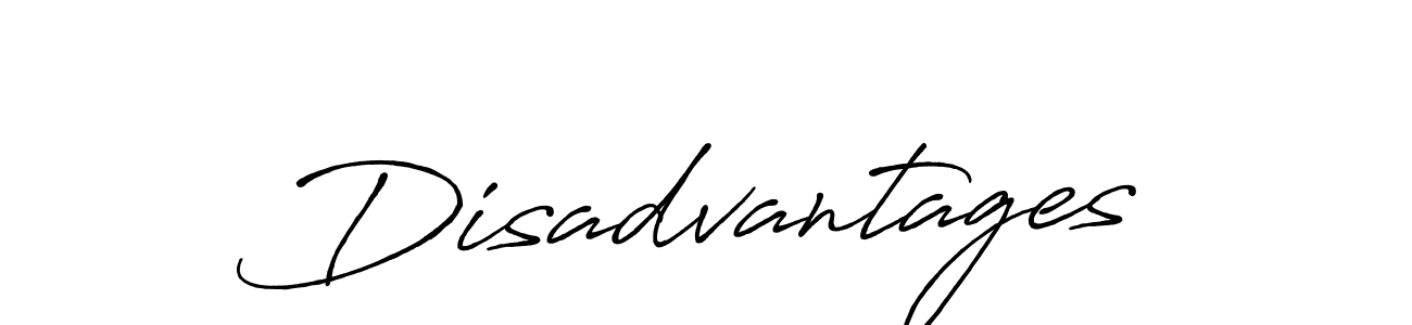 Disadvantages stylish signature style. Best Handwritten Sign (Antro_Vectra_Bolder) for my name. Handwritten Signature Collection Ideas for my name Disadvantages. Disadvantages signature style 7 images and pictures png