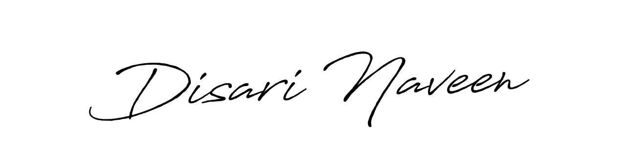 How to make Disari Naveen signature? Antro_Vectra_Bolder is a professional autograph style. Create handwritten signature for Disari Naveen name. Disari Naveen signature style 7 images and pictures png