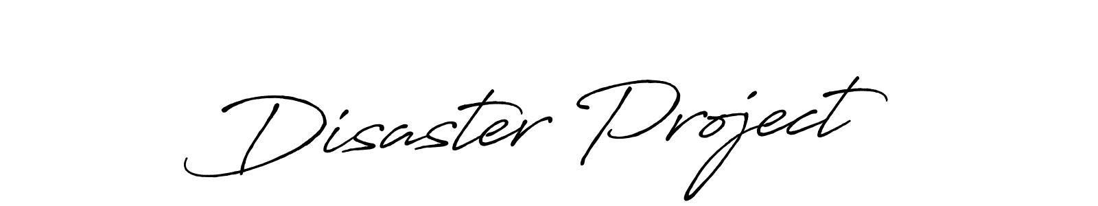 Similarly Antro_Vectra_Bolder is the best handwritten signature design. Signature creator online .You can use it as an online autograph creator for name Disaster Project. Disaster Project signature style 7 images and pictures png