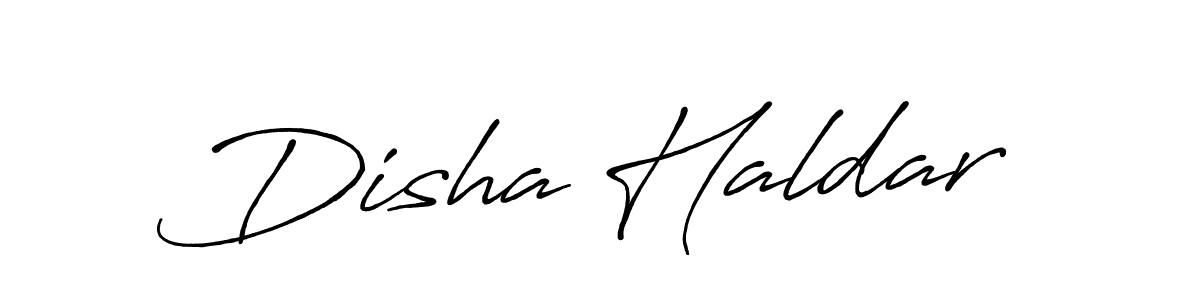 How to make Disha Haldar signature? Antro_Vectra_Bolder is a professional autograph style. Create handwritten signature for Disha Haldar name. Disha Haldar signature style 7 images and pictures png