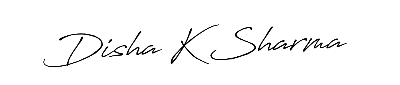 Make a beautiful signature design for name Disha K Sharma. Use this online signature maker to create a handwritten signature for free. Disha K Sharma signature style 7 images and pictures png