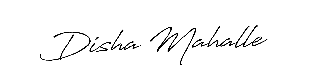 Also we have Disha Mahalle name is the best signature style. Create professional handwritten signature collection using Antro_Vectra_Bolder autograph style. Disha Mahalle signature style 7 images and pictures png