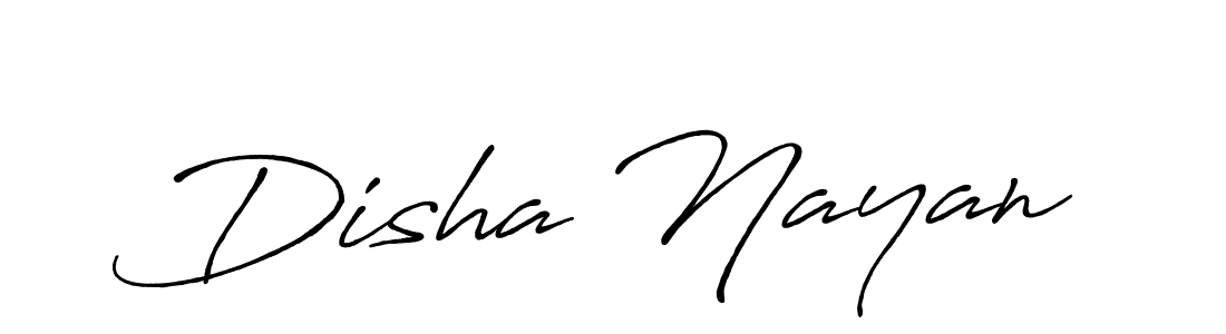 How to make Disha Nayan name signature. Use Antro_Vectra_Bolder style for creating short signs online. This is the latest handwritten sign. Disha Nayan signature style 7 images and pictures png