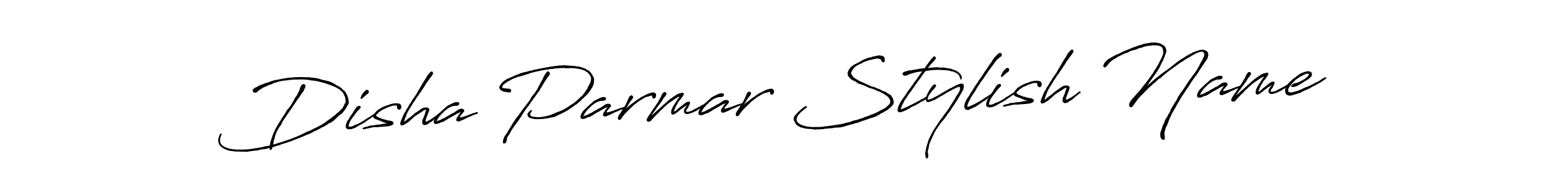 How to make Disha Parmar Stylish Name signature? Antro_Vectra_Bolder is a professional autograph style. Create handwritten signature for Disha Parmar Stylish Name name. Disha Parmar Stylish Name signature style 7 images and pictures png