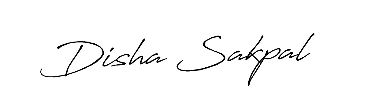 Antro_Vectra_Bolder is a professional signature style that is perfect for those who want to add a touch of class to their signature. It is also a great choice for those who want to make their signature more unique. Get Disha Sakpal name to fancy signature for free. Disha Sakpal signature style 7 images and pictures png