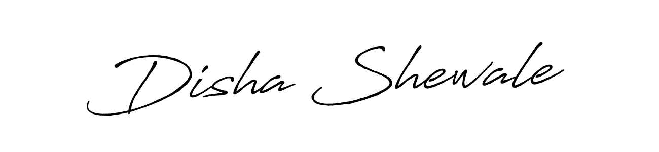Make a beautiful signature design for name Disha Shewale. With this signature (Antro_Vectra_Bolder) style, you can create a handwritten signature for free. Disha Shewale signature style 7 images and pictures png