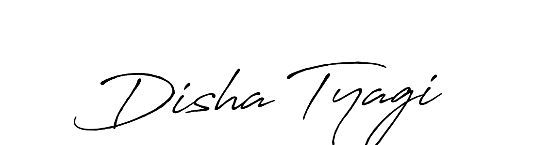 Use a signature maker to create a handwritten signature online. With this signature software, you can design (Antro_Vectra_Bolder) your own signature for name Disha Tyagi. Disha Tyagi signature style 7 images and pictures png