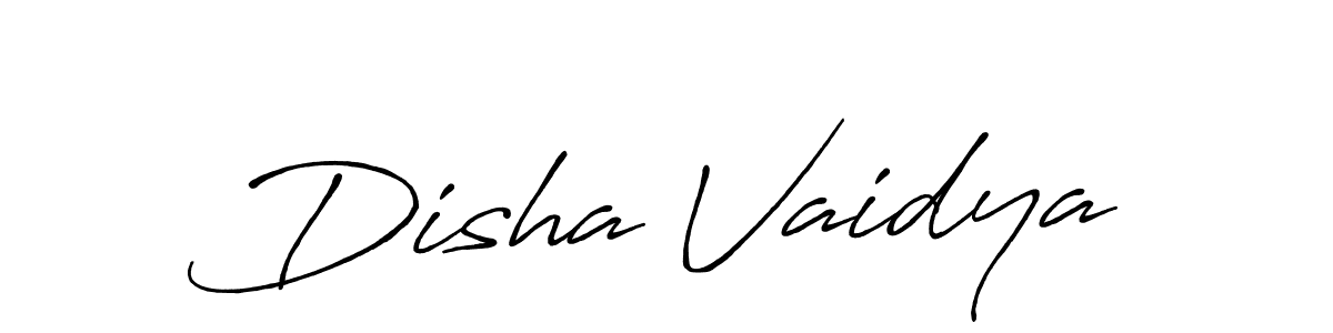 It looks lik you need a new signature style for name Disha Vaidya. Design unique handwritten (Antro_Vectra_Bolder) signature with our free signature maker in just a few clicks. Disha Vaidya signature style 7 images and pictures png