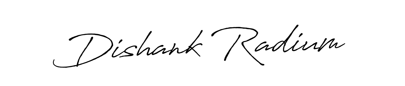 Dishank Radium stylish signature style. Best Handwritten Sign (Antro_Vectra_Bolder) for my name. Handwritten Signature Collection Ideas for my name Dishank Radium. Dishank Radium signature style 7 images and pictures png