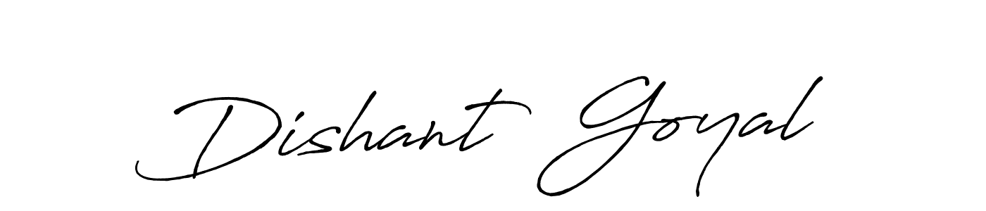 Design your own signature with our free online signature maker. With this signature software, you can create a handwritten (Antro_Vectra_Bolder) signature for name Dishant  Goyal. Dishant  Goyal signature style 7 images and pictures png