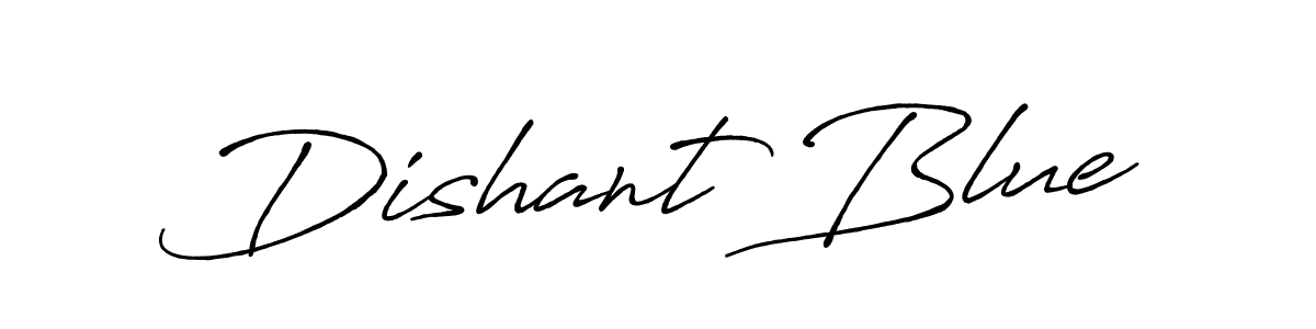 Best and Professional Signature Style for Dishant Blue. Antro_Vectra_Bolder Best Signature Style Collection. Dishant Blue signature style 7 images and pictures png