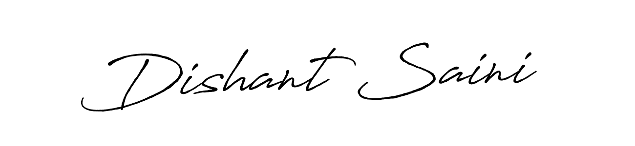 Dishant Saini stylish signature style. Best Handwritten Sign (Antro_Vectra_Bolder) for my name. Handwritten Signature Collection Ideas for my name Dishant Saini. Dishant Saini signature style 7 images and pictures png