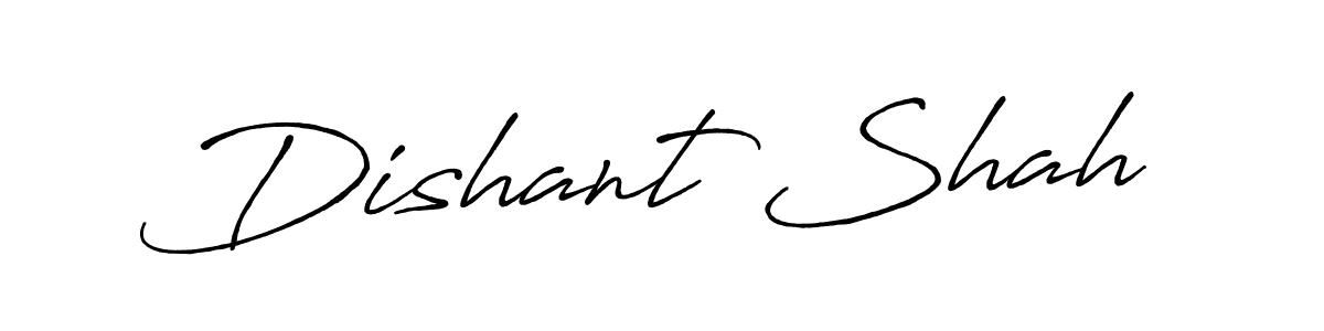 The best way (Antro_Vectra_Bolder) to make a short signature is to pick only two or three words in your name. The name Dishant Shah include a total of six letters. For converting this name. Dishant Shah signature style 7 images and pictures png