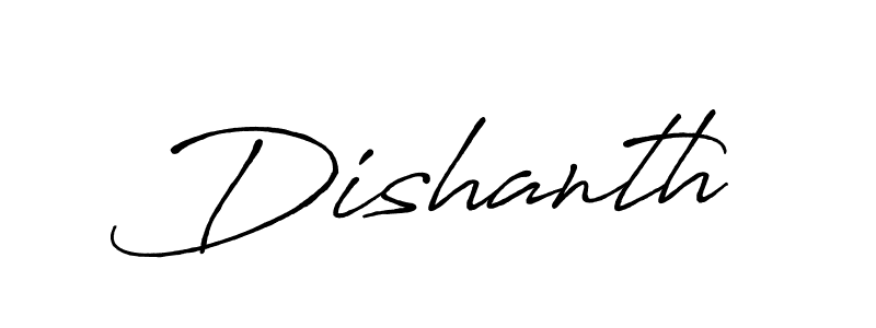 Create a beautiful signature design for name Dishanth. With this signature (Antro_Vectra_Bolder) fonts, you can make a handwritten signature for free. Dishanth signature style 7 images and pictures png