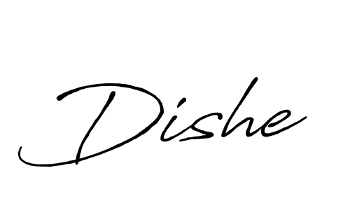 Dishe stylish signature style. Best Handwritten Sign (Antro_Vectra_Bolder) for my name. Handwritten Signature Collection Ideas for my name Dishe. Dishe signature style 7 images and pictures png