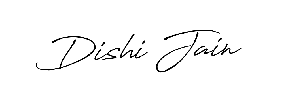 Also we have Dishi Jain name is the best signature style. Create professional handwritten signature collection using Antro_Vectra_Bolder autograph style. Dishi Jain signature style 7 images and pictures png