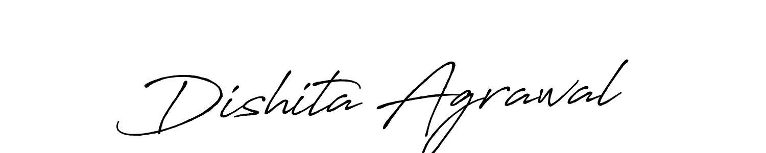 How to make Dishita Agrawal signature? Antro_Vectra_Bolder is a professional autograph style. Create handwritten signature for Dishita Agrawal name. Dishita Agrawal signature style 7 images and pictures png