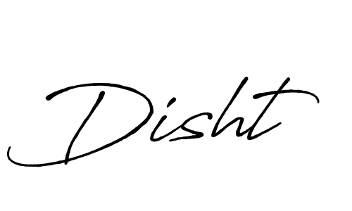 if you are searching for the best signature style for your name Disht. so please give up your signature search. here we have designed multiple signature styles  using Antro_Vectra_Bolder. Disht signature style 7 images and pictures png