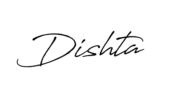 Make a beautiful signature design for name Dishta. With this signature (Antro_Vectra_Bolder) style, you can create a handwritten signature for free. Dishta signature style 7 images and pictures png