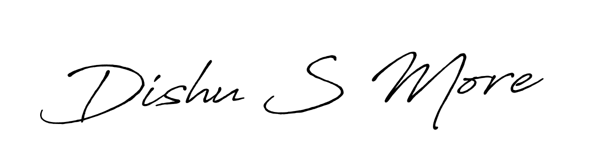 Make a beautiful signature design for name Dishu S More. Use this online signature maker to create a handwritten signature for free. Dishu S More signature style 7 images and pictures png