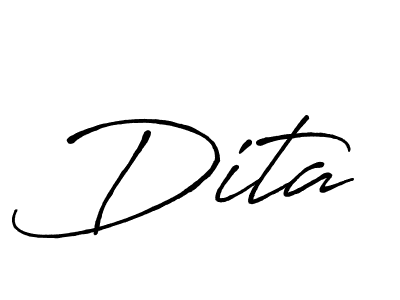 Use a signature maker to create a handwritten signature online. With this signature software, you can design (Antro_Vectra_Bolder) your own signature for name Dita. Dita signature style 7 images and pictures png